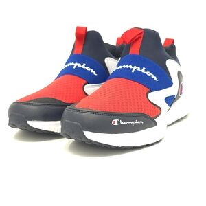 Champion Legend Lo Red/Navy/White Slip-On Sneakers